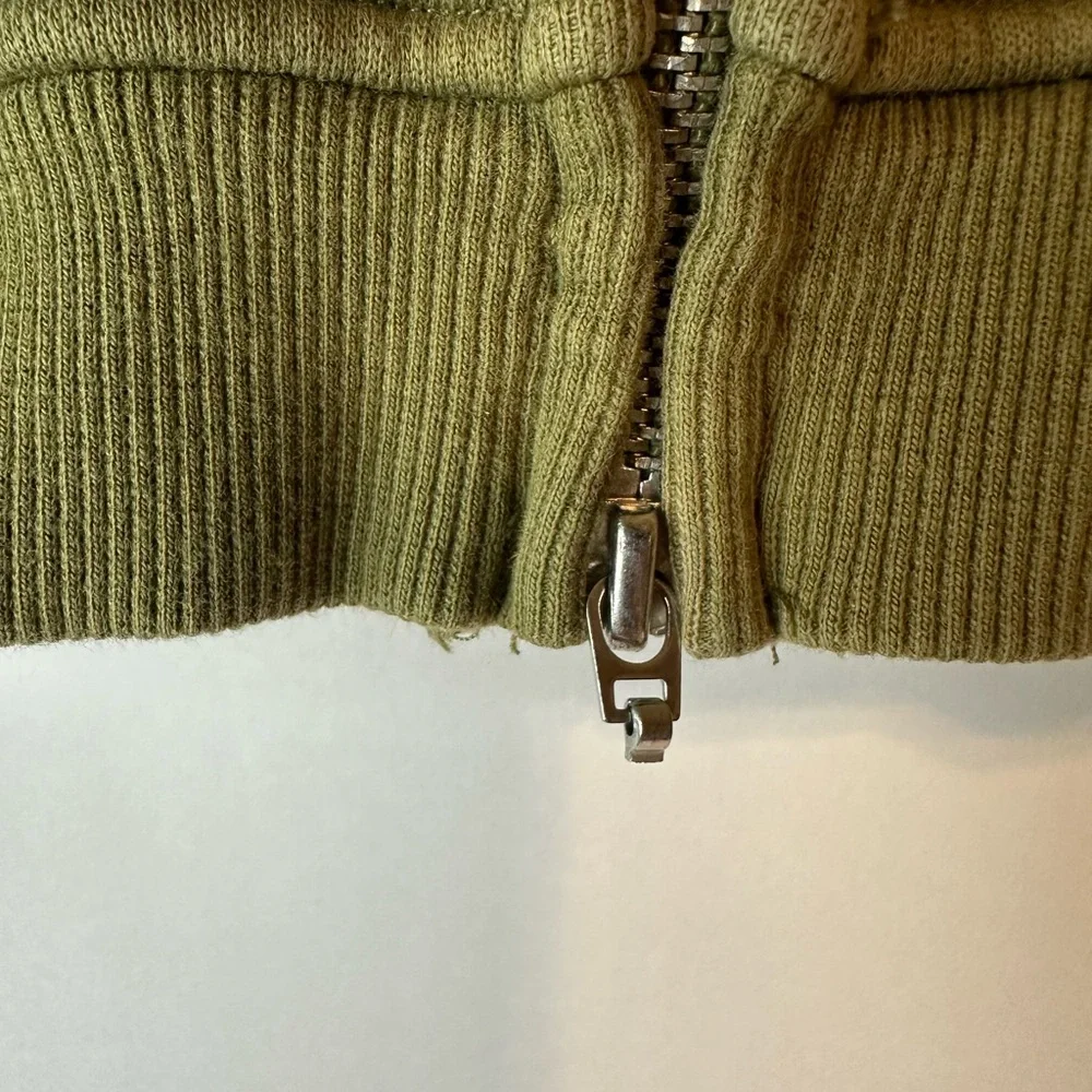 Vintage Ed Hardy Olive Green Hoodie with Black Accents - Picture 6 of 14